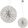 Kryształowa LAMPA wisząca BOLID 108101 Markslojd metalowa OPRAWA crystal glamour ZWIS kula chrom przezroczysta