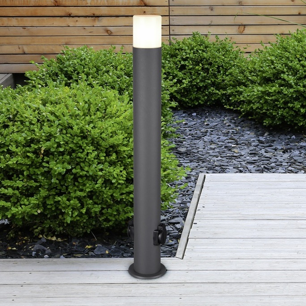 Słupek do ogrodu Hoosic 424060142 stojąca lampa tuba antracytowa