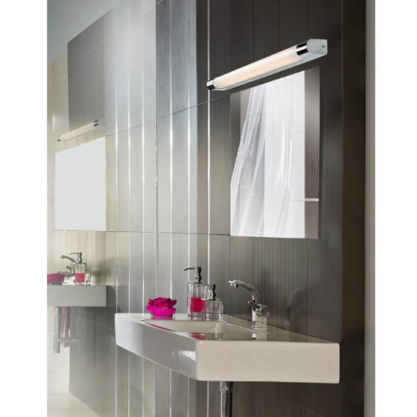 Sufitowa lampa Margot AZ1305 IP44 do łazienki metalowa srebrna biała