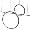 Nowoczesna lampa wisząca Willow 6970 LED 48W 4000K do jadalni czarna
