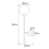 Nowoczesna lampa ścienna Savoy K-4926 czarna sypialniana kula