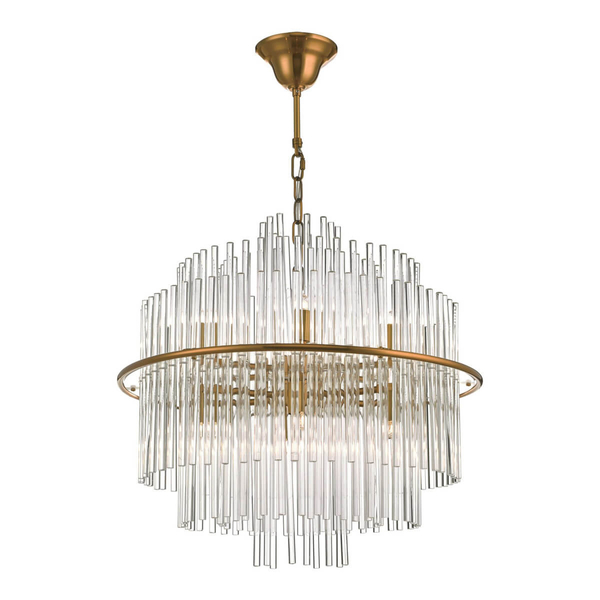 Wisząca lampa szklana LUKAS LUK1735 do salonu złoty przezroczysty