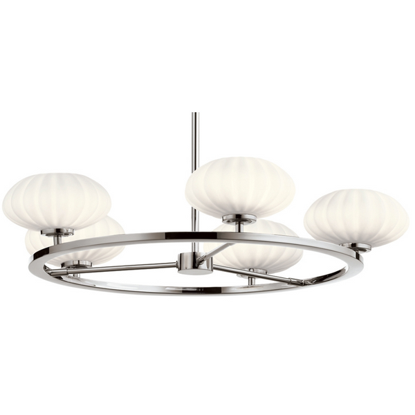 Wisząca lampa QN-PIM5-PC IP44 okrągła z kloszami chrom