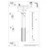Kuchenna lampa wisząca Arche SL.1342 Sollux kaskada tuba złota