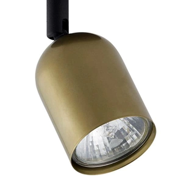 Sufitowa lampa tuba Top 3301 TK Lighting okrągła metalowa czarna złota