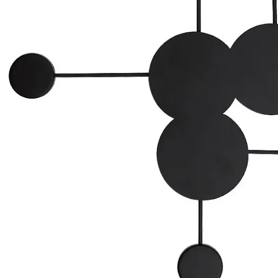 Ścienna LAMPA kinkiet AMADEO 6260 Rabalux metalowa OPRAWA dekoracyjna LED 21W 4000K molekuły furano czarna