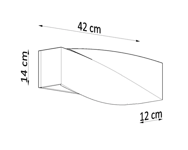 Kinkiet LAMPA ścienna SL.0003 ceramiczna OPRAWA przyścienna biała