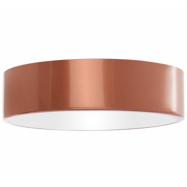 Okrągła lampa przysufitowa 137623620163 metalowa IP54 miedź