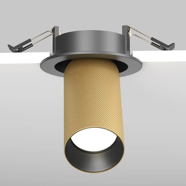 Regulowana lampa sufitowa Artisan C081CL-01-GU10-MG wpust złoty czarny