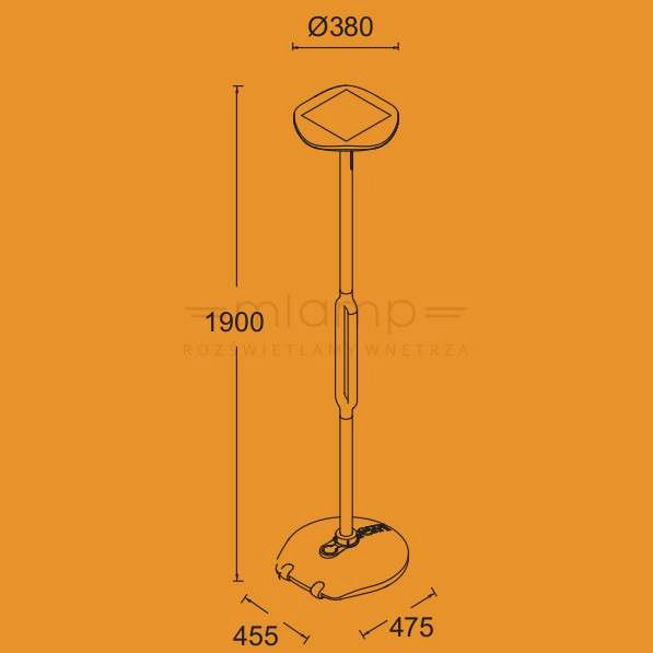 Stojąca LAMPA zewnętrzna POPPY 6910802335 Lutec ogrodowa OPRAWA słupek LED 8W 3000K outdoor IP54 szary zielony