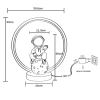 Dekoracyjna lampa stołowa ASTRONAUTA EX15S020U-1 LED 4W 3000K czarny