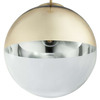 LAMPA wisząca VARUS 15857 Globo OPRAWA kula ball szklana złota przezroczysta