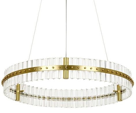 Wisząca lampa Saturnus MSE010100167 z kryształami złota
