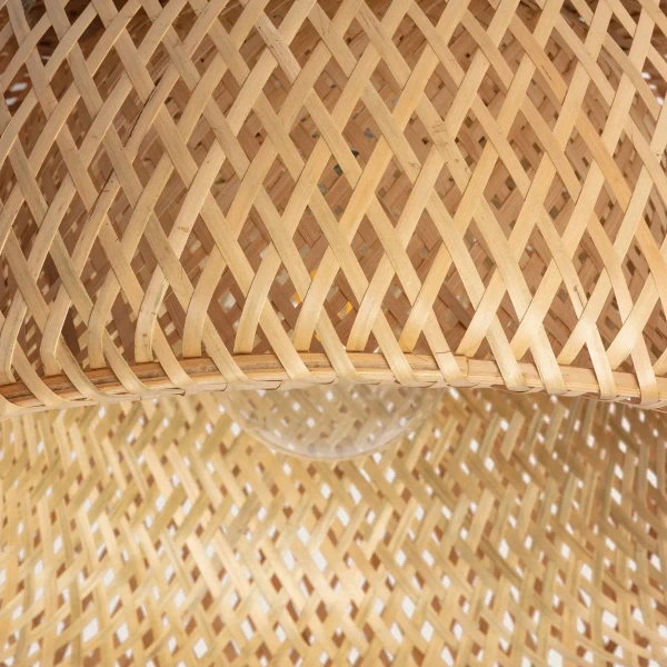 Pleciona lampa sufitowa Boho ABR-PL-BH-E27 Abruzzo bambus brąz