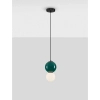 Szklana wisząca lampa nad stół JORELIA LE45257 LED 4W 3000K zielona biała