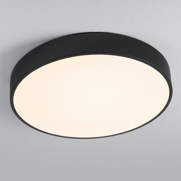 Okrągła lampa sufitowa GESELL LE44409 LED 30W 3000K dysk czarna biała