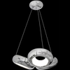 Wisząca LAMPA futurystyczna MERCURIO ML329 Milagro metalowa OPRAWA zwis LED 36W pierścienie circles chrom