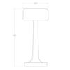 Lampka stołowa Resta Abigali-TL-USB-CCT-RS Abigali LED 3W 3000-6000K złota