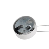 Lampa szklana wisząca Mapa biała 1xE27 42W okrągła nad wyspę kula ball 32122
