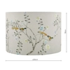 Abażur do lampy Marble MAR1029-EH Dar Lighting ptaki do pokoju bawełniany szary