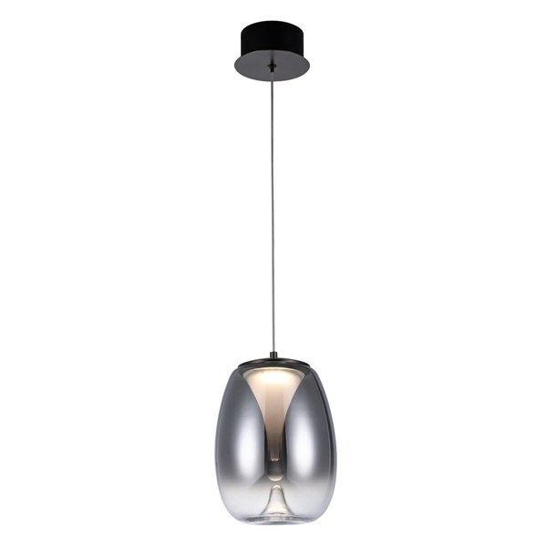 Lampa wisząca szklana LED PAMELA AZ5824 Azzardo 8W 3000K przydymiona