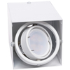 Spot LAMPA sufitowa BLOCCO ML476 Milagro natynkowa OPRAWA metalowa LED 7W 3000K oczko regulowane kostka cube biała