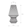 Lampa stołowa Razzo 108822 boho bawełniana metalowa beżowa