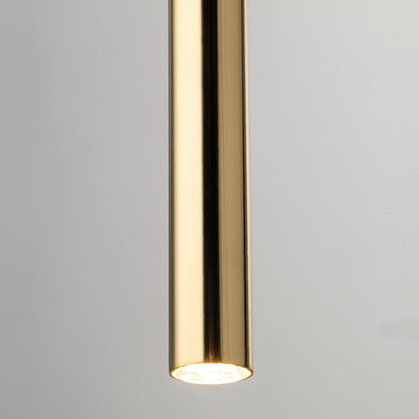 Punktowa lampa wisząca Sopel 40963 tuba do przedpokoju złota