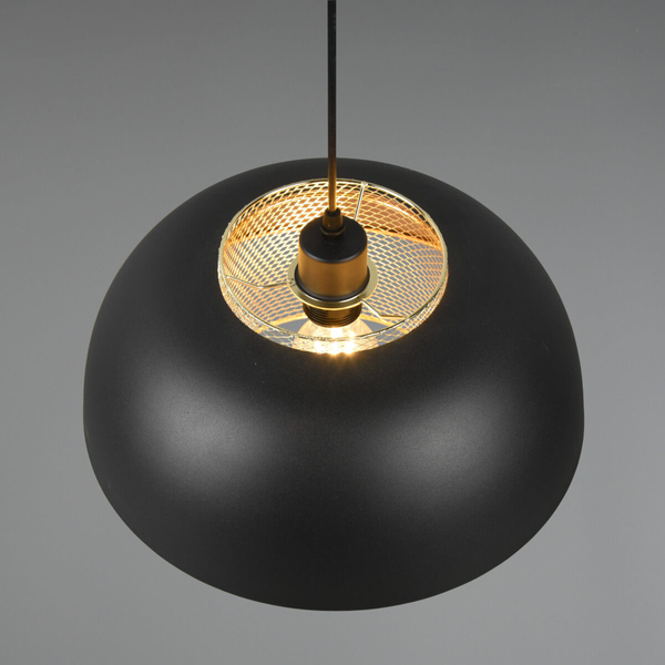 Zwieszana lampa Punch R30811932 RL Light kopuła do salonu czarna