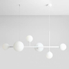 Wisząca lampa nowoczesna DIONE 1092K Aldex modernistyczny żyrandol biały