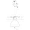 LAMPA wisząca EAGLE 106550 Markslojd metalowa OPRAWA zwis kopuła czarna