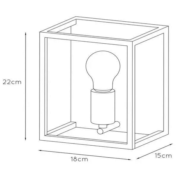Przyścienna lampa na przedpokój ARTHUR 08224/01/30 Lucide czarny miedziany