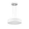 Nowoczesna wisząca lampa do kuchni Kengo 5233 okrągła biała