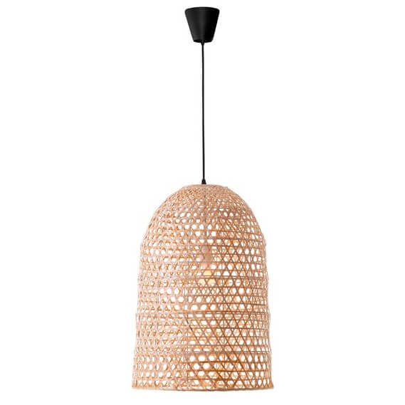 Bambusowa lampa wisząca Palmar LE42123 do kuchni beżowa