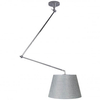 Kierunkowa lampa wisząca Adam AZ1841+AZ2601 Azzardo abażurowa satyna szara