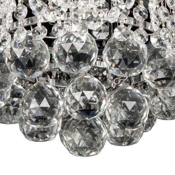 Lampa sufitowa VEN W-E 0880/7 LED 7W krople kryształowa przezroczysta