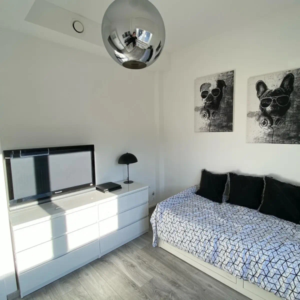 Szklana wisząca lampa Julius 34438/28/65 Lucide loftowa czarna złota