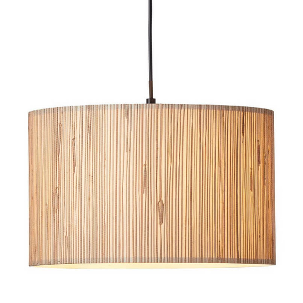 Zwisająca lampa boho Wimea 99428/09 trawa morska tuba beżowa czarna