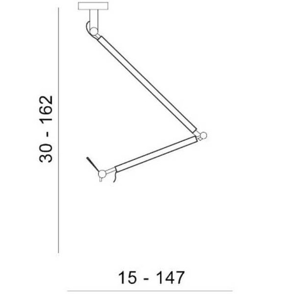 Lampa wisząca zestaw Zyta AZ4192+AZ2600 abażurowa nad łóżko czarna