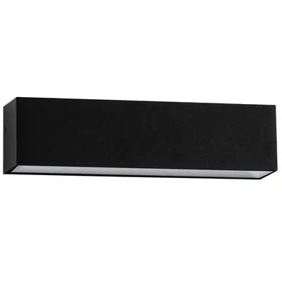 Prostokątny led ścienny RAVEZCO LE75199 LED 8W 3000K IP65 czarna