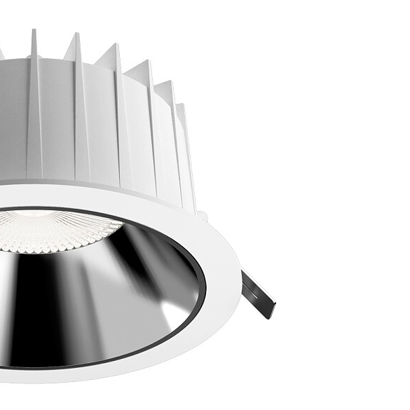 Wpust LAMPA sufitowa KEA 8768 Nowodvorski metalowa OPRAWA łazienkowa LED 40W 3000K okrągła IP44 biała