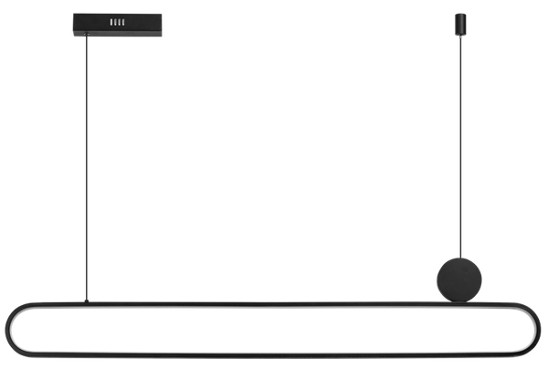 Lampa wisząca ledowa Nicodemo AZ5450 Azzardo 39W 3000-6000K elipsa czarna