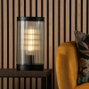 Stołowa lampa Bianka BIA4222 do sypialni szklany czarny