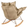 Fotel bujany z poduszką Swing velvet KH1301100129 King Home tapicerowany khaki