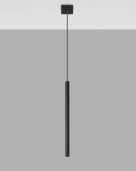 LAMPA wisząca SL.0469 metalowa OPRAWA zwis sopel tuba czarna