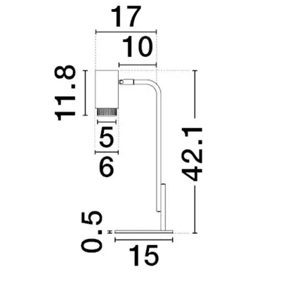 Ruchoma lampka nocna TORVILA LE45623 biały czarny