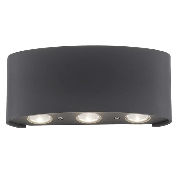 Grafitowa lampa ścienna Carlo LED 4,8W 3000K minimalistyczna
