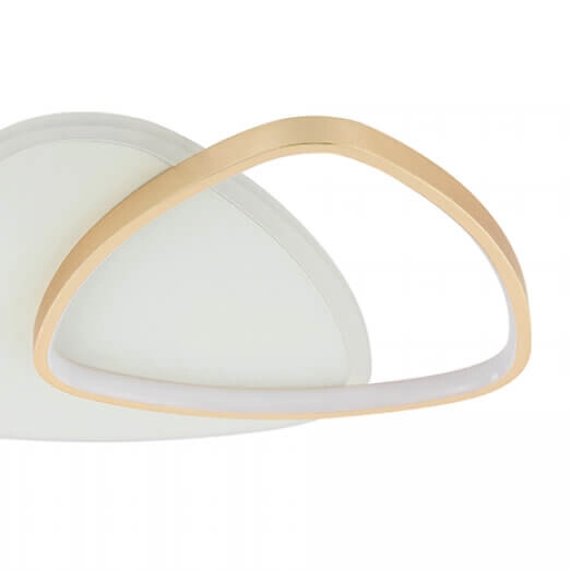 Ściemnialna lampa sufitowa 23093 LED 36W 3000K do jadalni biały złoty