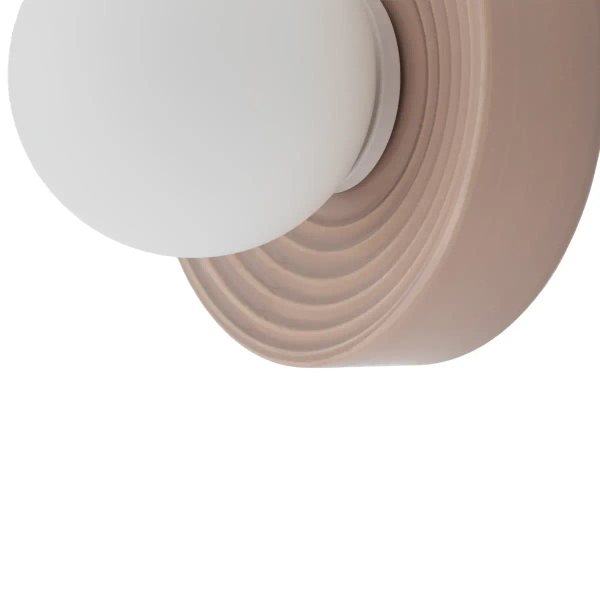 Ceramiczna naścienna lampa CLAY 11748 szklana kulista biała szara