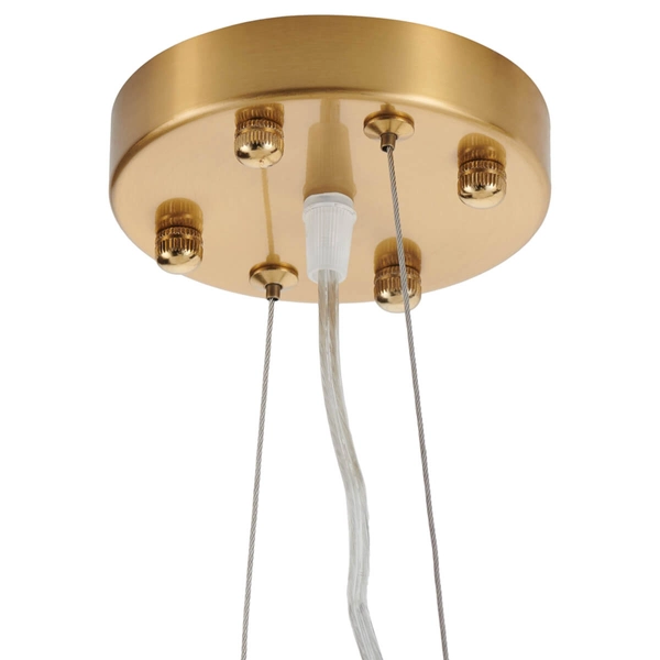 Dekoracyjna lampa wisząca Botanika XY080P-120 Step liście ceramika biały złoty